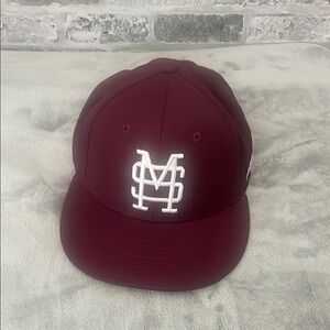 Mississippi State Bulldogs Adidas On-Field Baseball Fitted Hat - Maroon